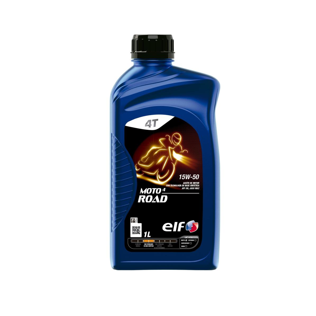 ACEITE ELF 4T SEMI-SINTETICO 15W/50 MOTO ROAD..X20