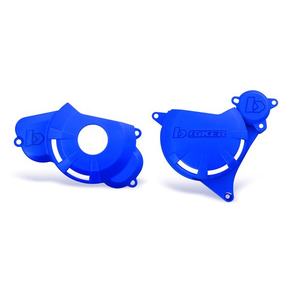 PROTECTOR TAPAS LATERALES MOTOR TTR230 AZUL.-BIKER